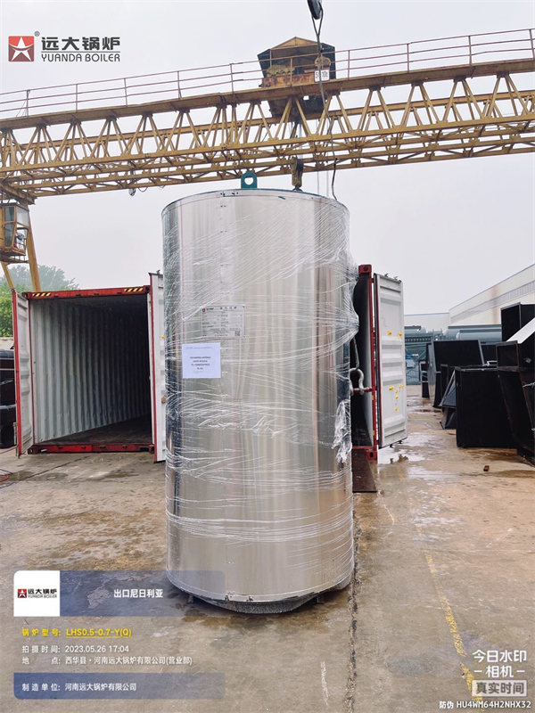 500kg Vertical Steam Boiler Gas Boiler 0.5ton Deliver to Nigeria