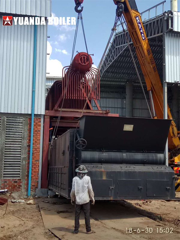 20Ton SZL Series Biomass Steam Boiler Installation in Cambodia