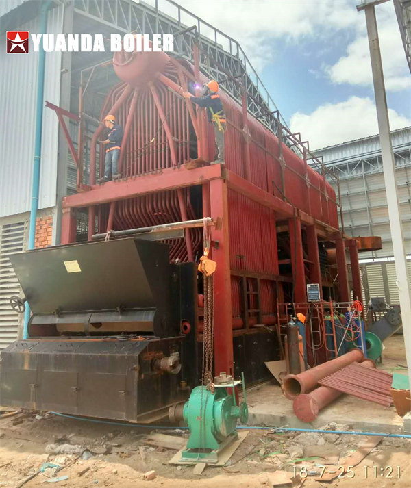 20Ton SZL Series Biomass Steam Boiler Installation in Cambodia