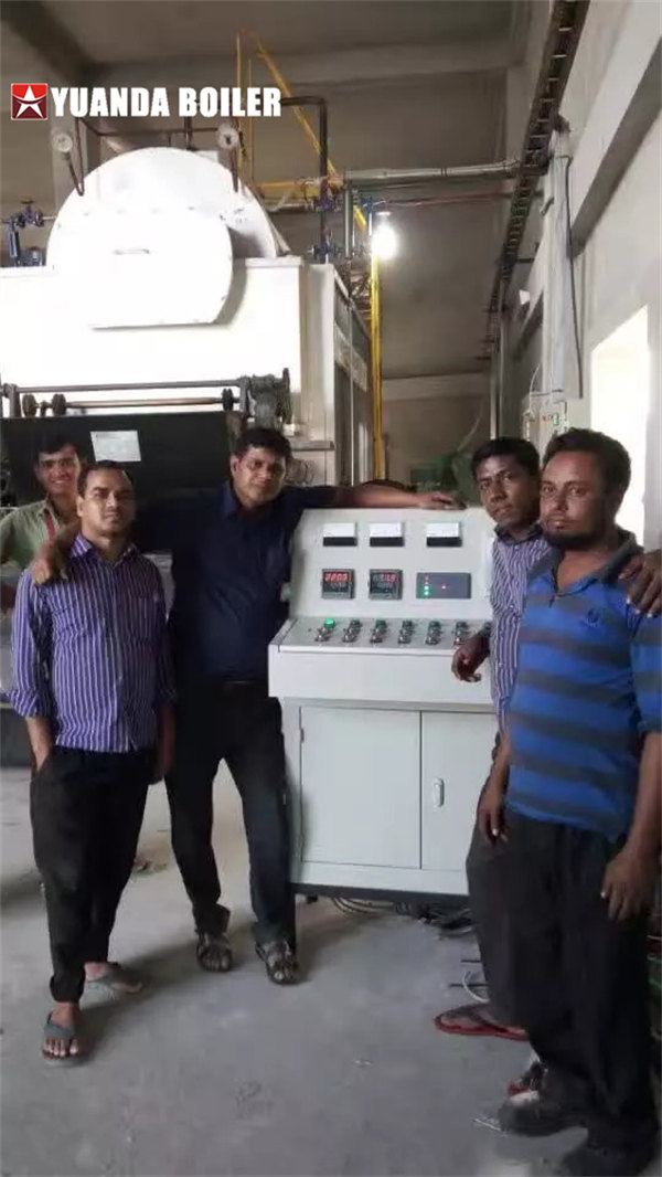 Bangladesh 2Ton Coal Feeding Boiler In Garments Factory