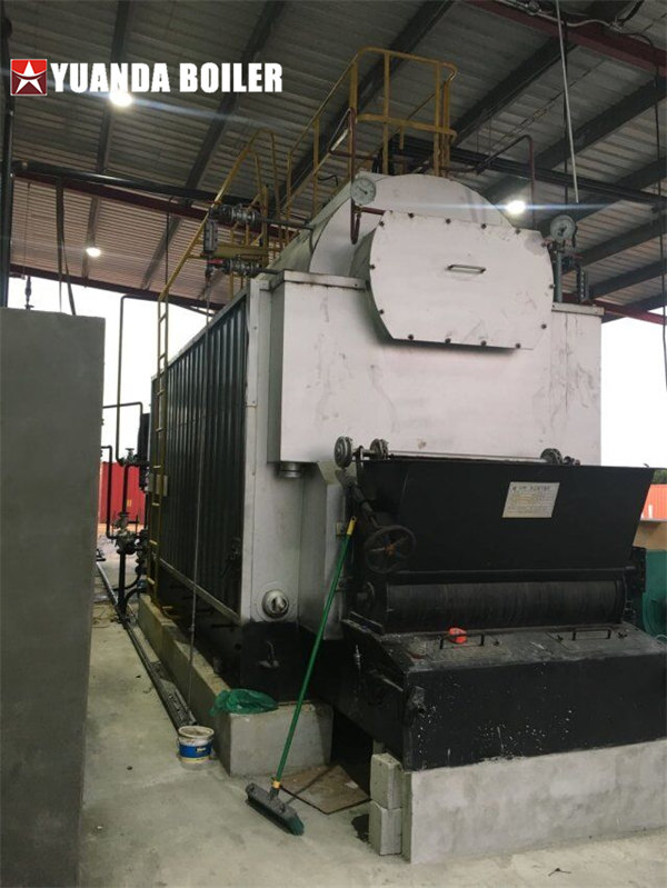 Guyana 4Ton Automatic Biomass Fired Boiler For Packaging Factory