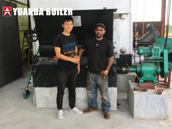 Guyana 4Ton Automatic Biomass Fired Boiler For Packaging Factory