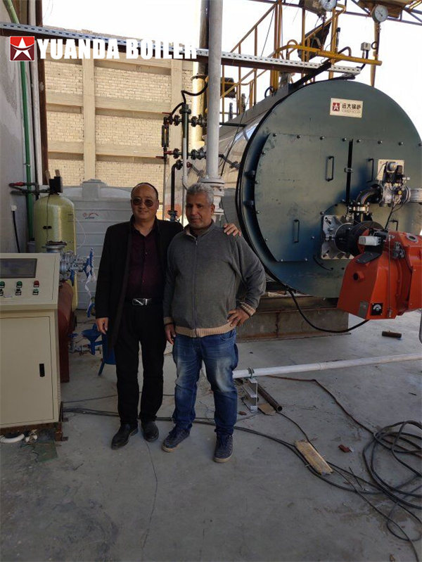 Automatic 4000kg Gas Oil Steam Boiler For Paper Industry In Egypt