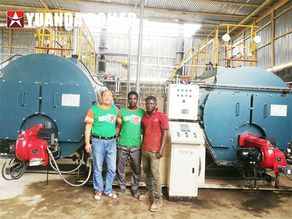 2Sets 2Ton Fuel Oil Steam Boiler For Tomato Sauce Factory In Ghana