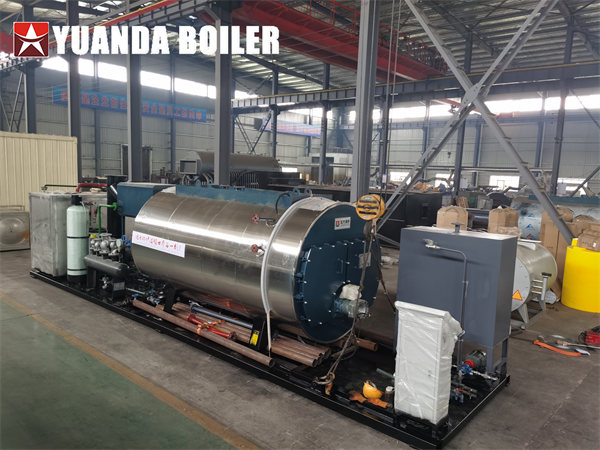 Mobile Steam Boiler 2000kg Gas Burner Boiler For Chemical Factory Papua New Guinea