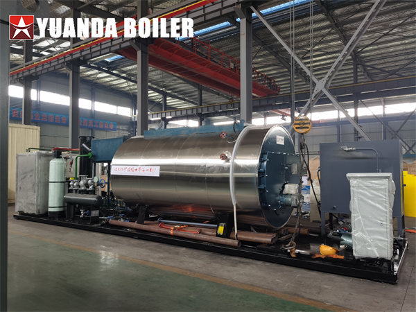 Mobile Steam Boiler 2000kg Gas Burner Boiler For Chemical Factory Papua New Guinea