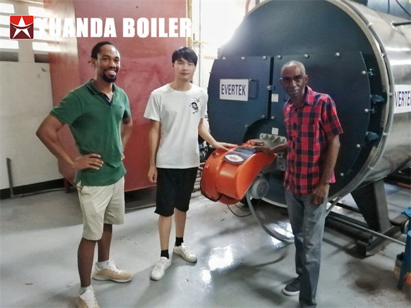 Jamaica Project 2tph Gas Steam Boiler Horizontal Boilers