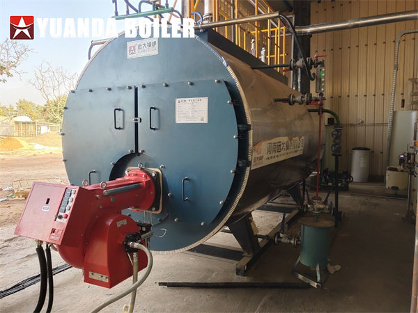 Burkina Faso 2Ton Heavy Oil Burner Boiler Running