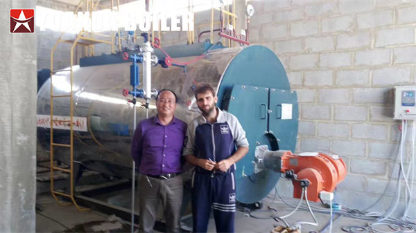 Senegal Palm Oil Factory Use Diesel Oil Steam Boiler 2Ton/hr