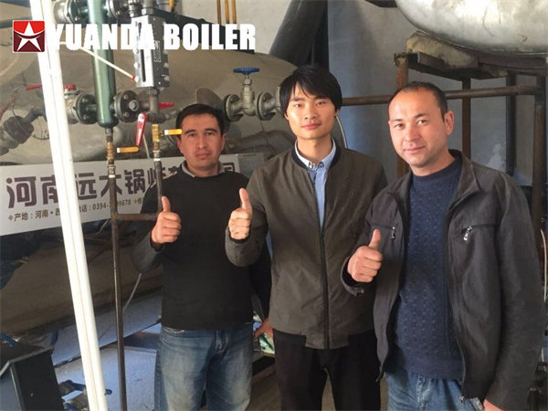 Uzbekistan Project Yuanda Boiler 2Ton Gas Boiler For Textile Factory