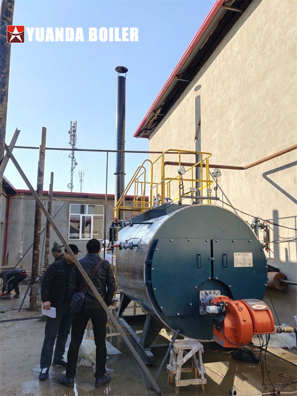 2000kg Gas Burner Boiler For Spining Screw Factory In Uzbekistan