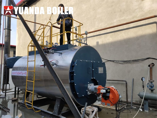2000kg Gas Burner Boiler For Spining Screw Factory In Uzbekistan