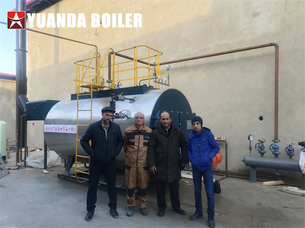 2000kg Gas Burner Boiler For Spining Screw Factory In Uzbekistan