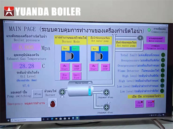 Thailand Milk Production Line Use 500kg Gas Steam Boiler Horizontal Three Pass Boiler