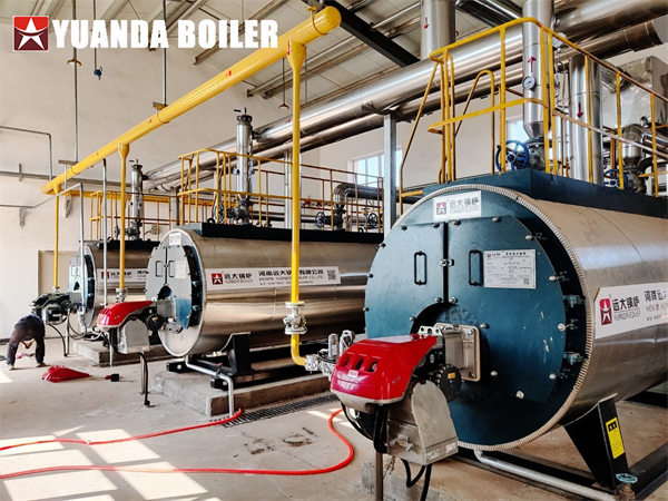 Industrial Hot Water Heater 700kw Biogas Fired Boiler For Central Heating