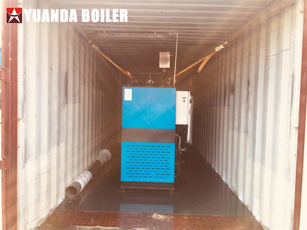 Containerised Biomass Hot Water Central Heating Boiler Delivery to Hungary