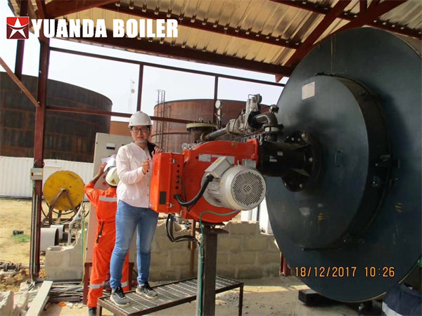 4200kw Gas/Diesel Thermal Oil Heater Boiler Installed in Oilfield Nigeria