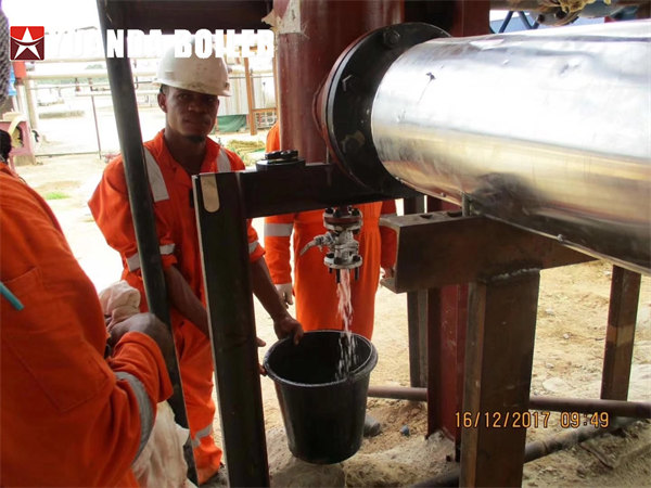4200kw Gas/Diesel Thermal Oil Heater Boiler Installed in Oilfield Nigeria