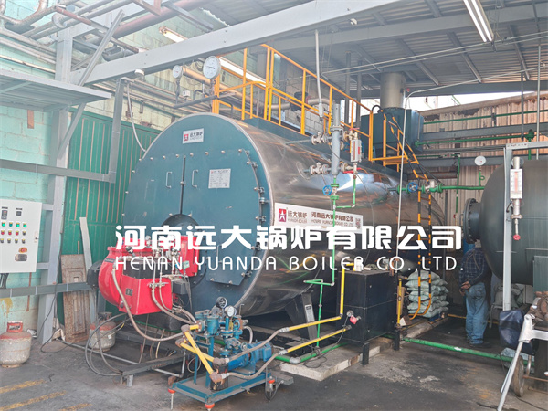 Mexico Food Factory 6000kg Fire Tube Steam Boiler Fuel Oil Boiler 6ton