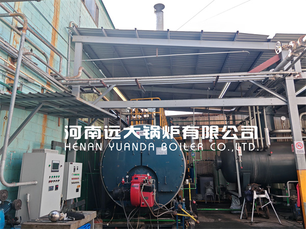 Mexico Food Factory 6000kg Fire Tube Steam Boiler Fuel Oil Boiler 6ton