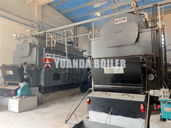 4Ton Biomass Fired Steam Boiler DZL Chain Grate Boiler For Food Factory