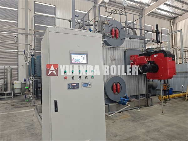 8000KG Water Tube Steam Boiler Double Drums Oil Gas Fired Boiler