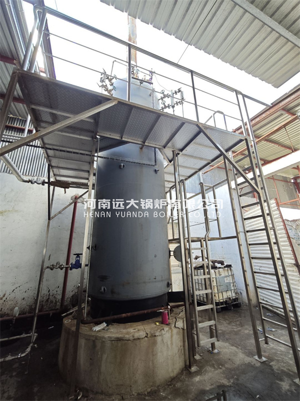 1000kg Wood Fired Steam Boiler Vertical Wood Biomass Boiler In Tanzania