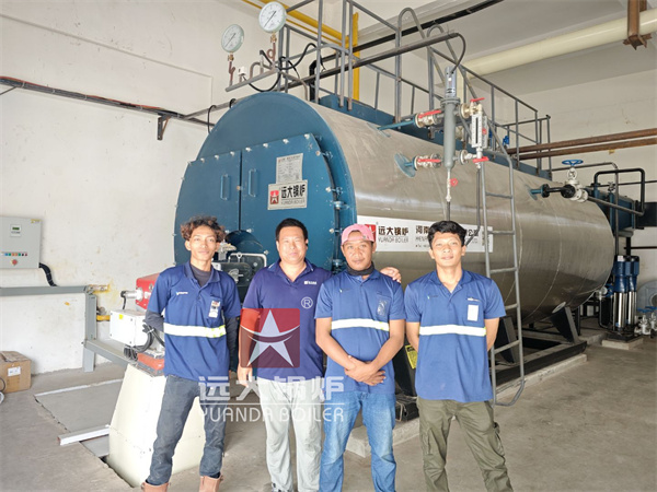 Yuanda Fire Tube Boiler 6000kg/hour Oil Gas Steam Boiler In Poly Group Indonesia