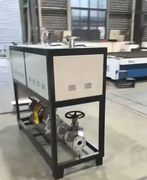 Small Electrical Thermal Oil Boiler 50kw Thermic Fluid Heater To South Korea