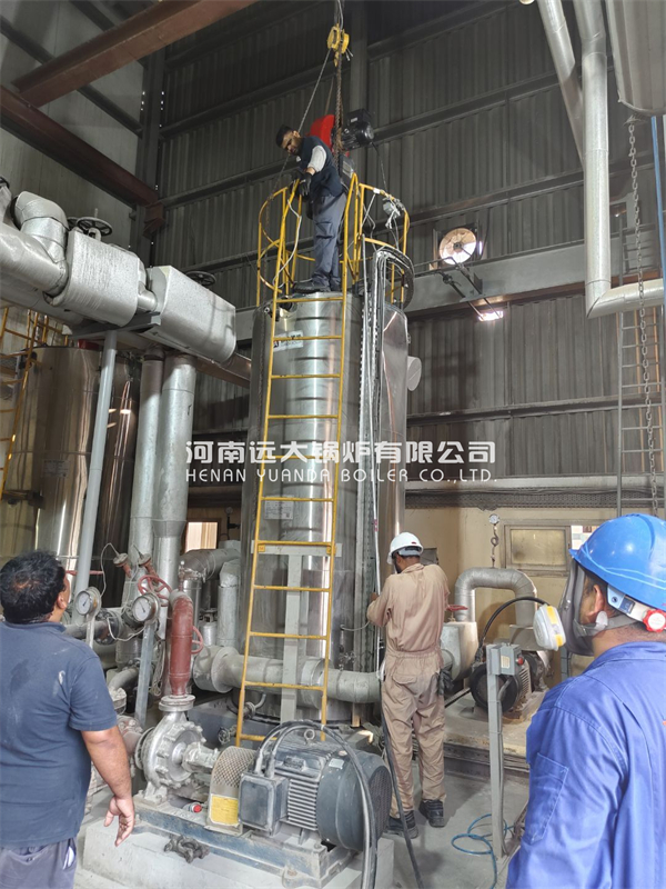 China Yuanda Boiler Vertical Thermal Oil Boiler For Reactors Heating
