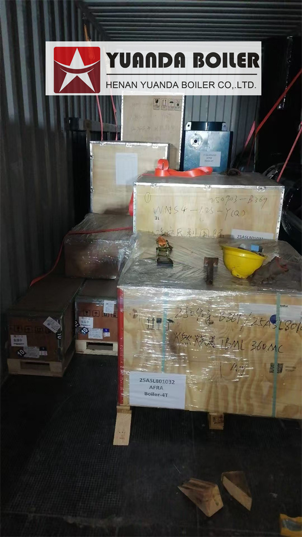 4000 kg Oil Gas Steam Boiler Deliver to Ghana