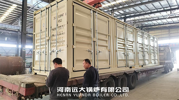 2000 kg Gas Steam Boiler Containerised Type Boiler Delivery to America