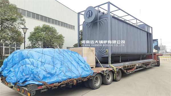 40 Ton Gas Fired Bi Drum Water Tube Boiler Structure