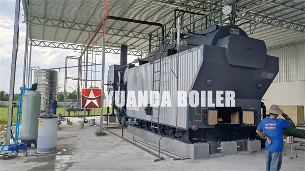 6 Ton Wood Fired Steam Boiler In Camboia Food Factory