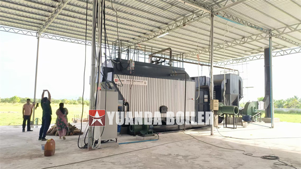 6 Ton Wood Fired Steam Boiler In Camboia Food Factory