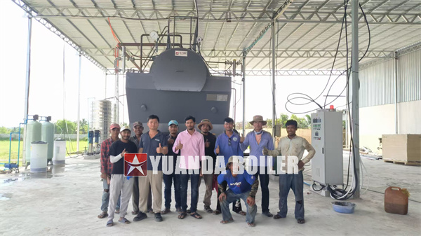 6 Ton Wood Fired Steam Boiler In Camboia Food Factory