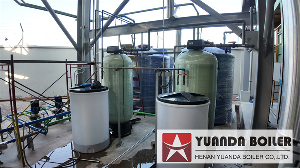 Water Softener Equipment In Biomass Wood Boiler System