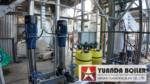 Water Softener Equipment In Biomass Wood Boiler System